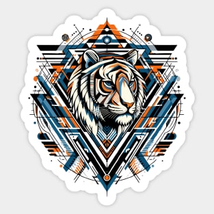 Abstract Animal Tiger 1 Sticker